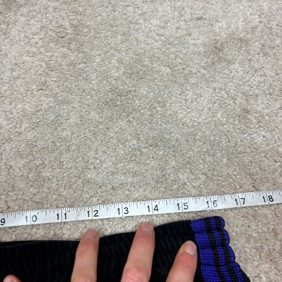 Needles Velour Track Pants Joggers Men's XL Black Blue - Picture 6 of 8